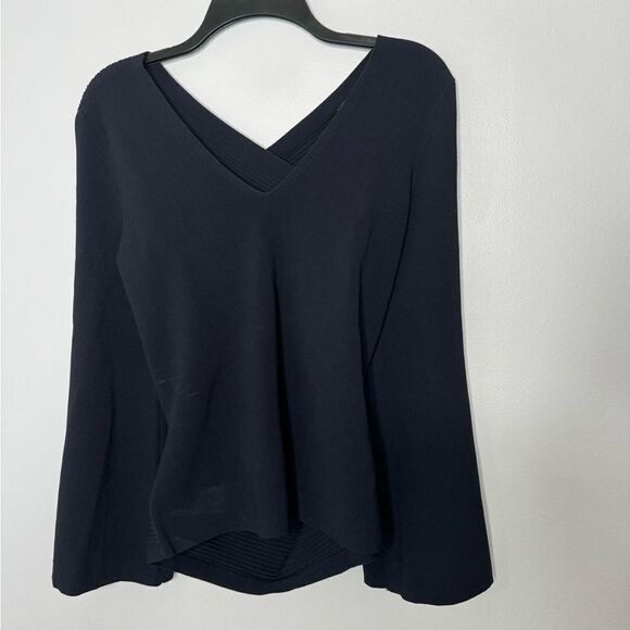 Carlisle ribbed navy sweater size medium - Picture 1 of 7